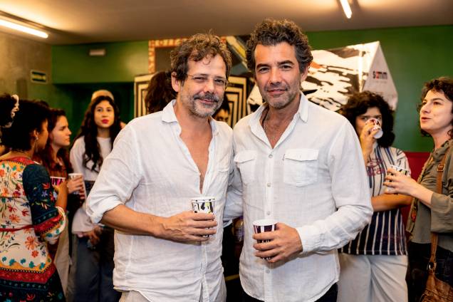 Os atores Sílvio Restiffe e Gustavo Machado Os atores Sílvio Restiffe e Gustavo Machado