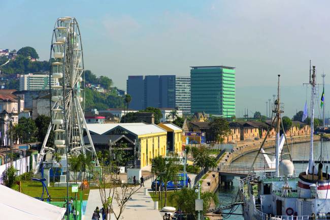 Parque Valongo, recém-inaugurado: integração entre porto e cidade
