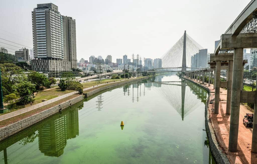 Rio Pinheiros tem aumento de 21% na coleta de lixo flutuante