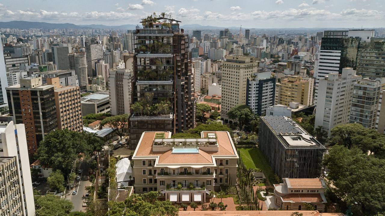 Visão aérea do complexo Cidade Matarazzo