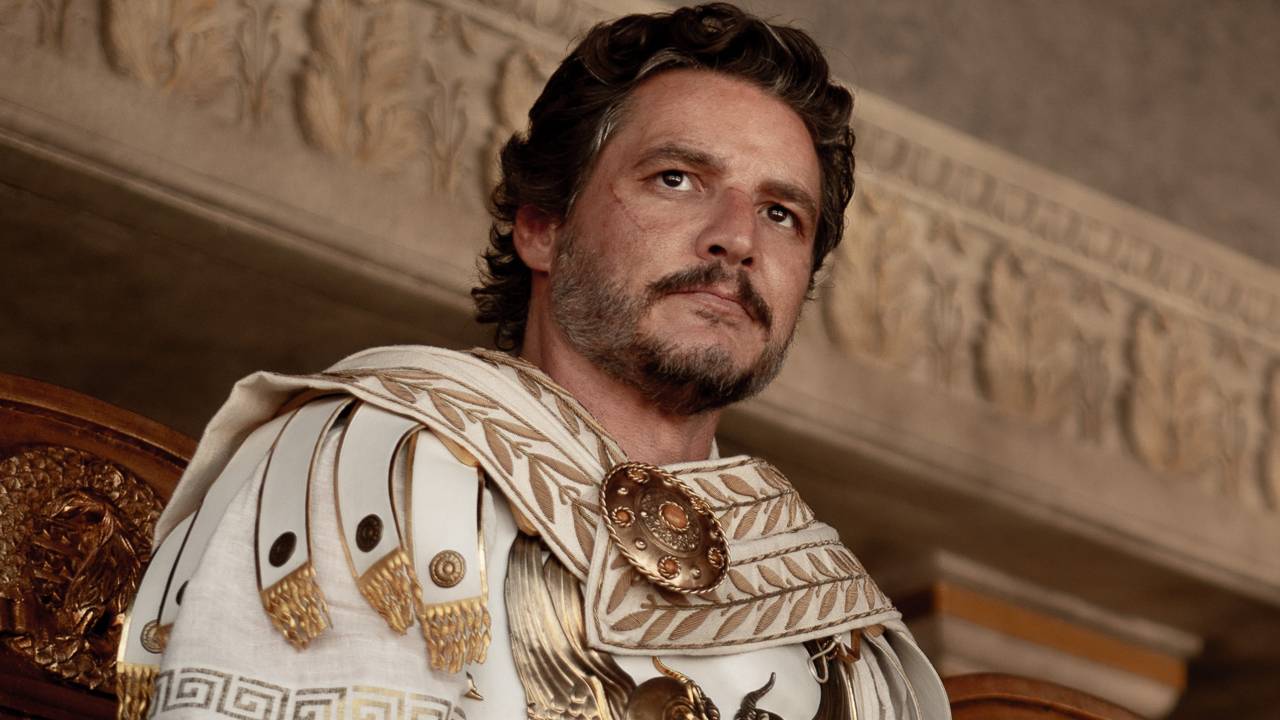 Pedro Pascal, em cena de 'Gladiador 2'