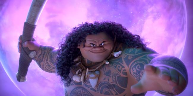 O semideus Maui, em 'Moana 2'