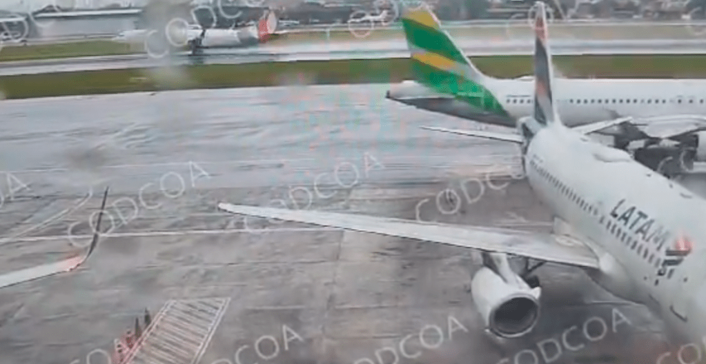 Dois aviões da Latam colidem em Congonhas (SP) na manhã desta terça (3)