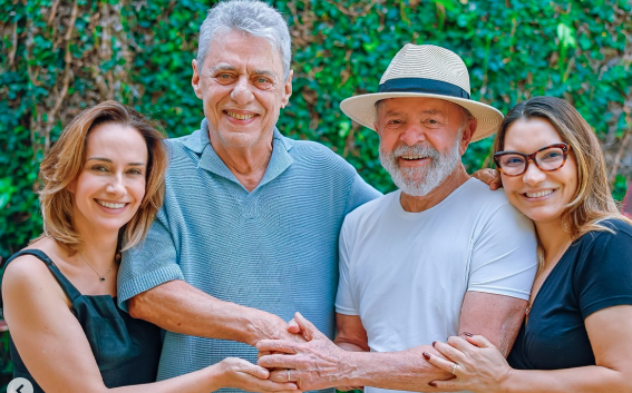 Carol Proner, Chico Buarque, Lula e Janja