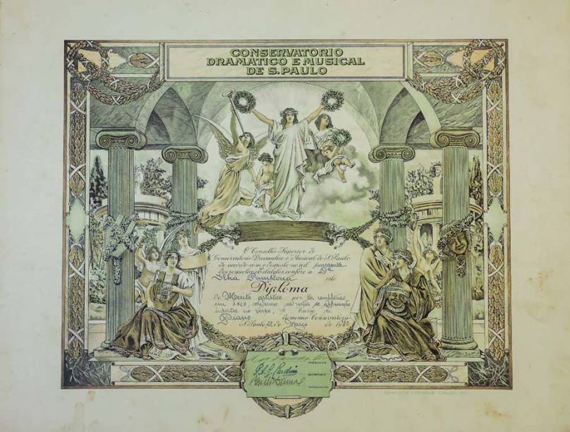 Diploma de 1930: raridades no acervo