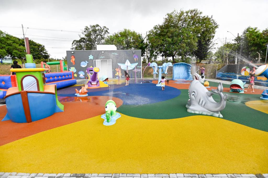 Parque Molhado: Campinas abre atração com brinquedos que esguicham água