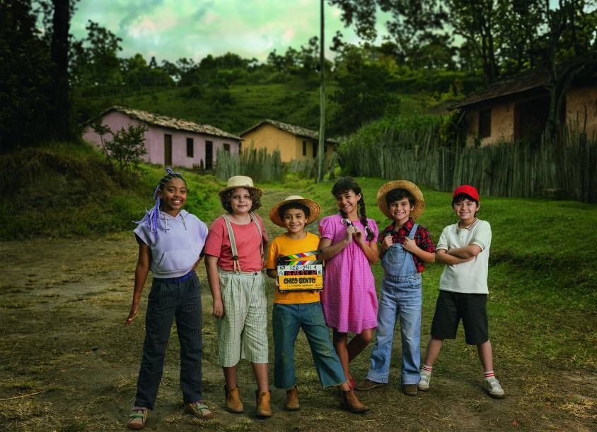 Cenas de making-of: o elenco infantil