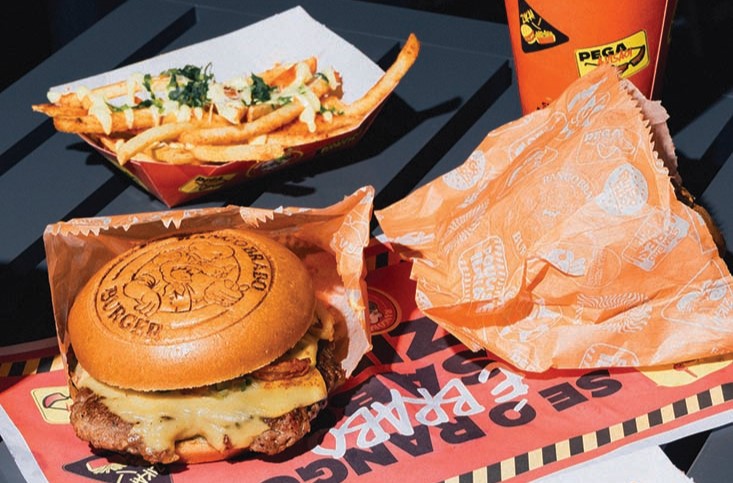 Podpah entra para o ramo do hambúrguer