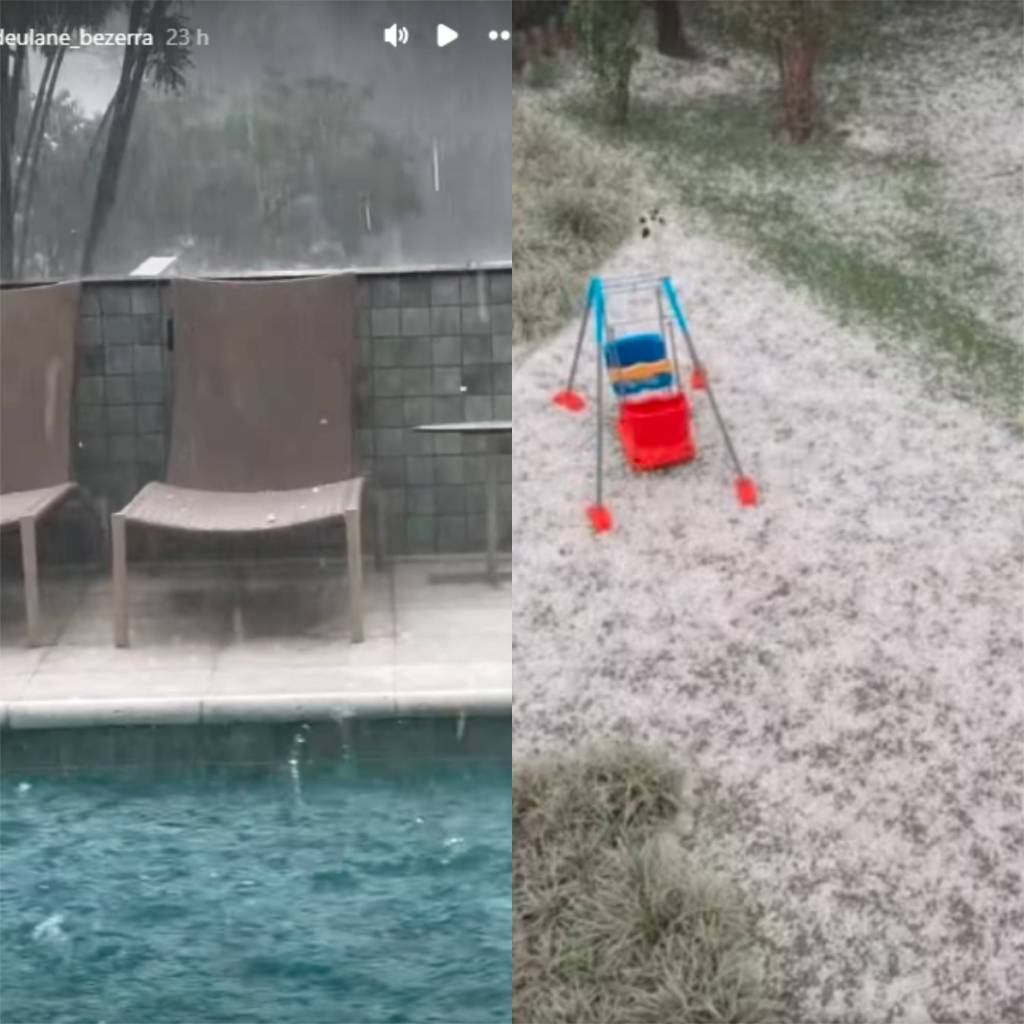 Simone Mendes e Deolane sofrem danos com chuva de granizo que atingiu SP