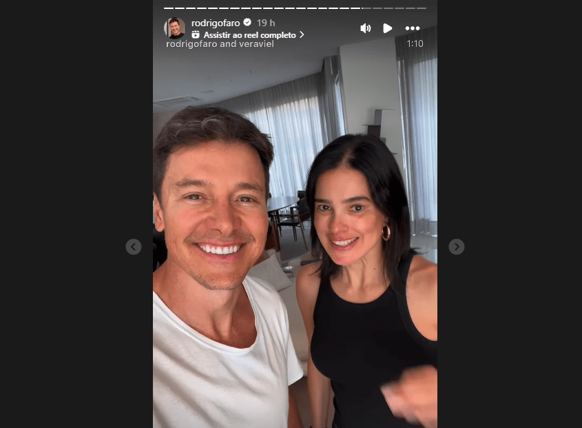 Rodrigo Faro comemora cura de câncer de Vera Viel após 4 meses