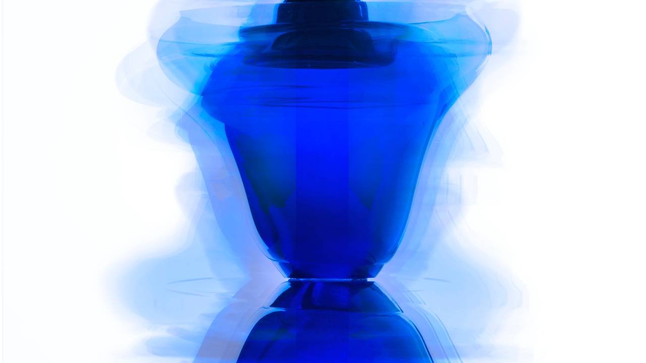 Vibrações em Azul, quadro de Elisa Stecca