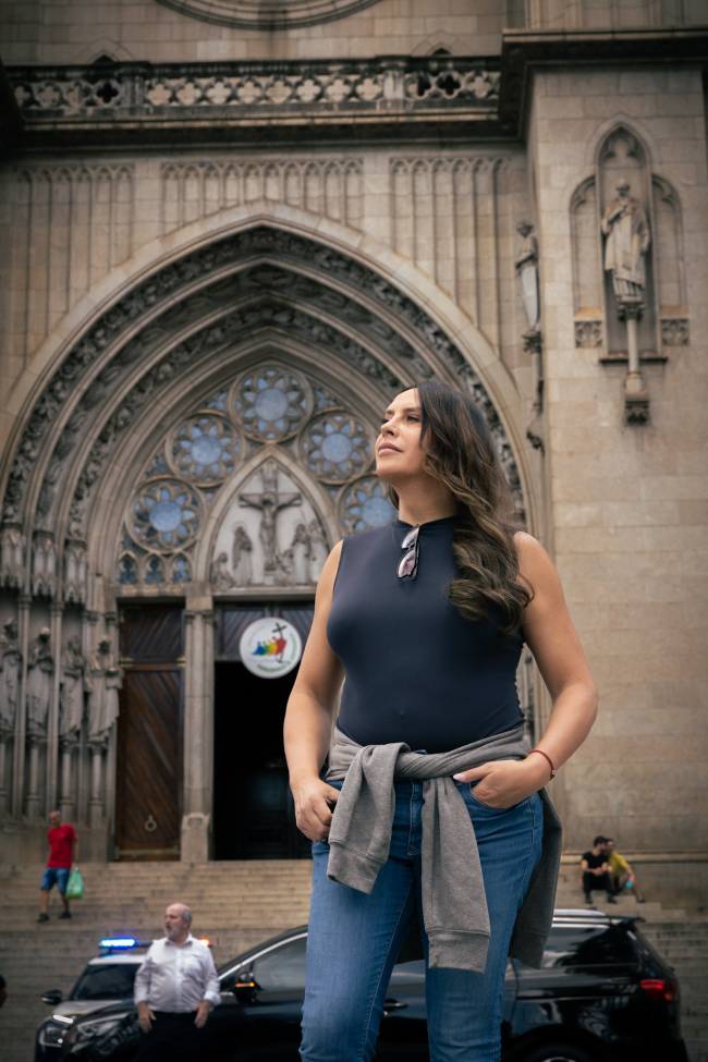 IMG12023 Karla Sofía Gascón na Catedral da Sé