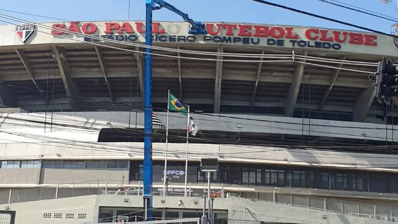 Antigo letreiro antes de ser retirado