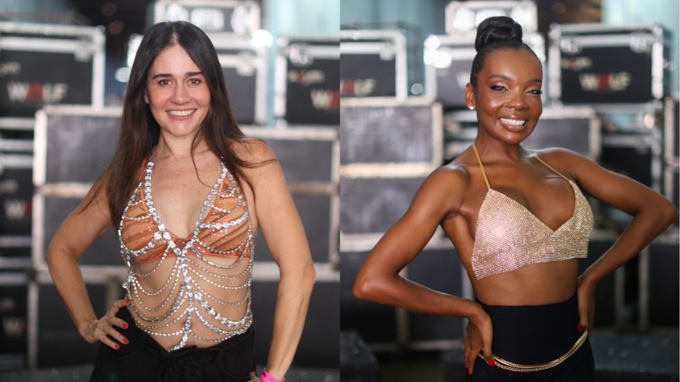 Alessandra Negrini e Thelma Assis participam do último ensaio do Acadêmicos do Baixo Augusta