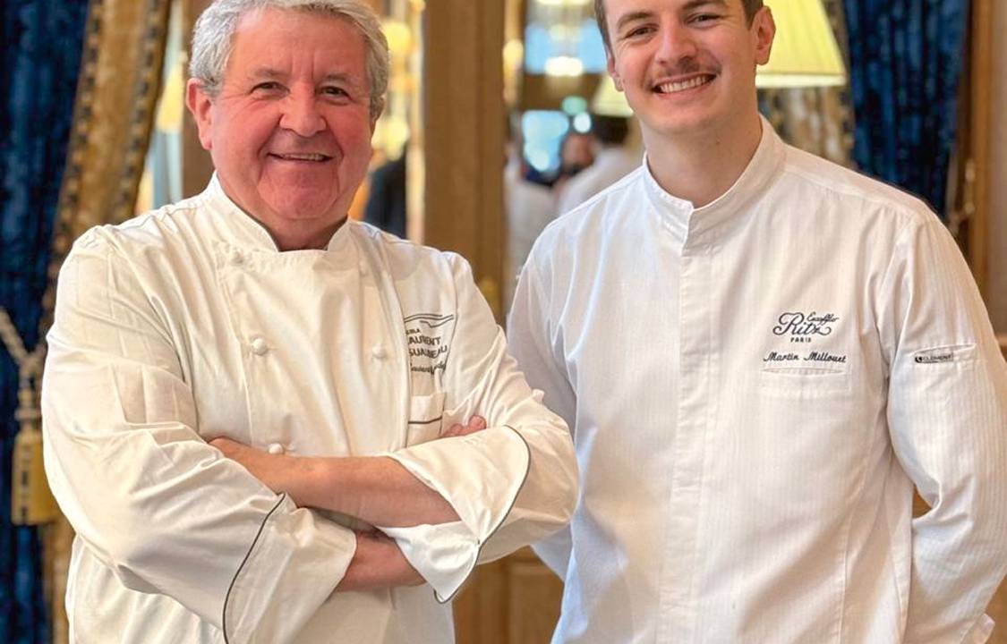 Laurent Suaudeau e o colega Martin Millouet: um único jantar