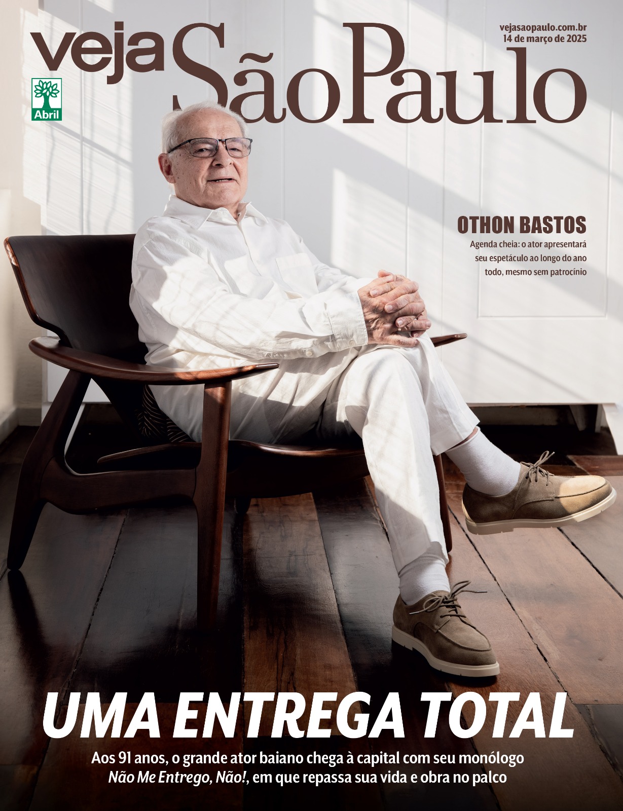 Othon Bastos estreia espetáculo com histórias dos seus 91 anos de vida