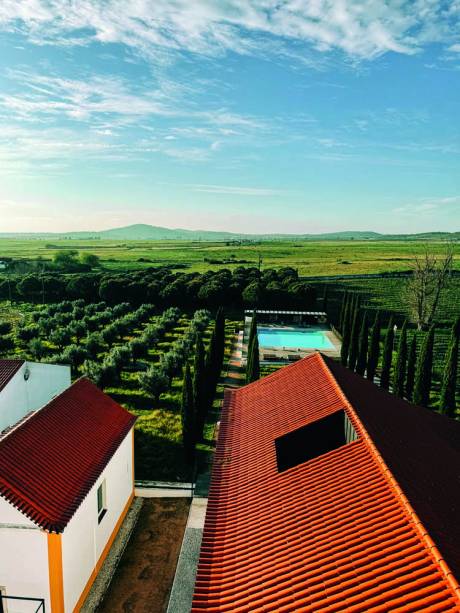 Região do Alentejo: vista do Torre de Palma Wine Hotel