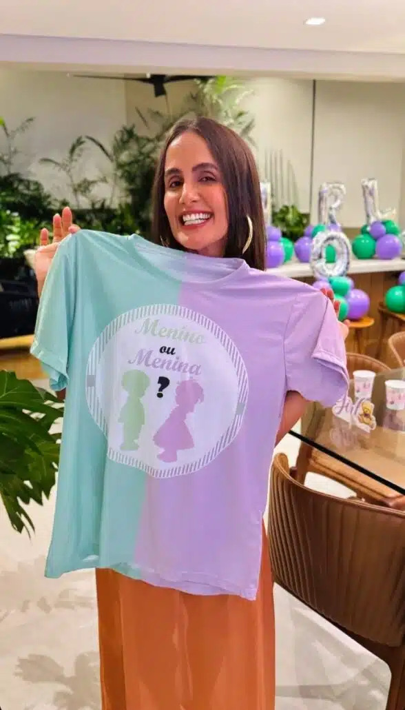 Menina ou menino? Carol Peixinho e Thiaguinho fazem chá revelação discreto