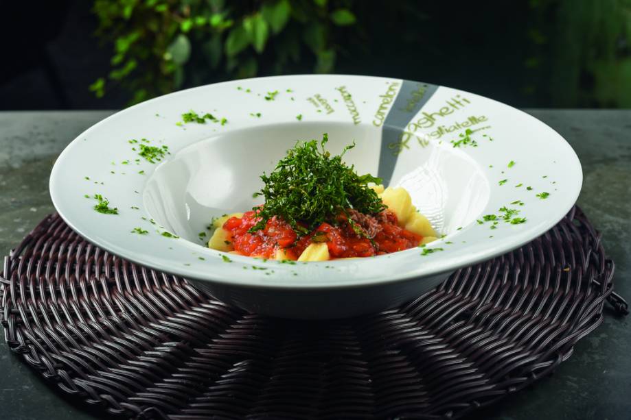 Café Artigas: nhoque de batata ao ragu de ossobuco