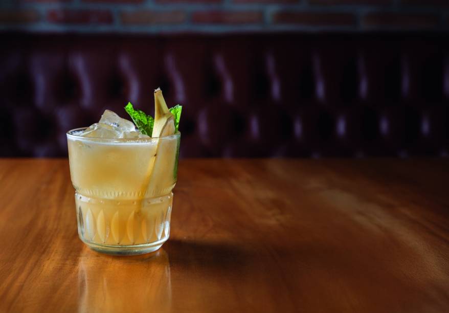 Nanica: bourbon,xarope de banana, hortelã e cítricos Nanica: bourbon,xarope de banana, hortelã e cítricos