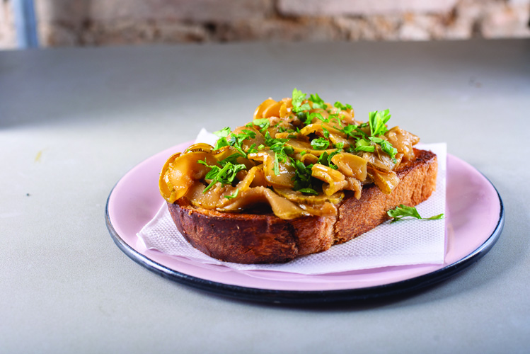 FFV Café: tostada de abobrinha