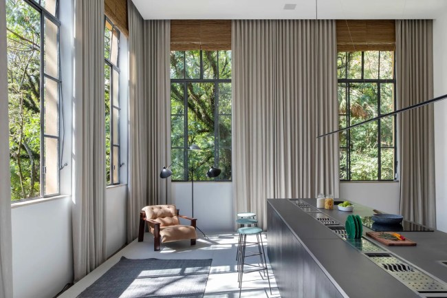 Paisagens naturais levam o visual externo no design de interiores