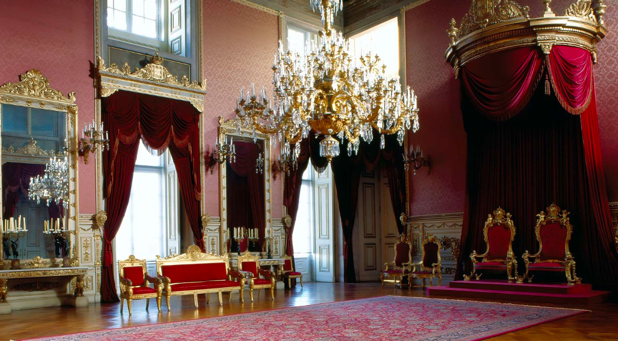 Sala do Trono, no Palácio da Ajuda, em Lisboa