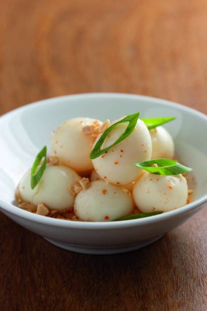 Ovos de codorna: formato de refeição à escolha do cliente