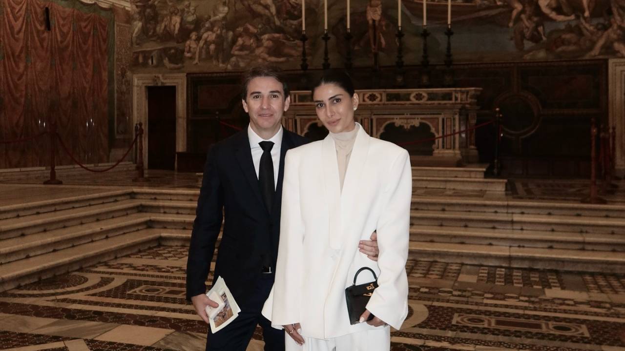 Popó Bueno e Andrea Bogosian no Vaticano