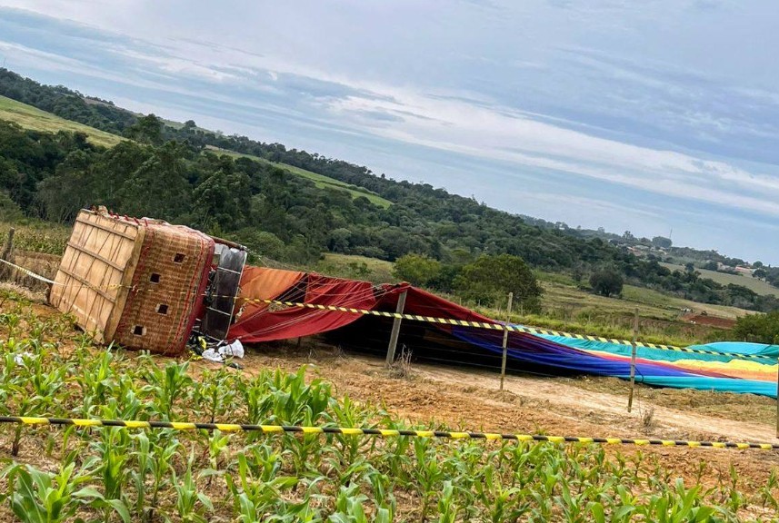 Piloto do balão que caiu no interior de SP é preso por homicídio culposo