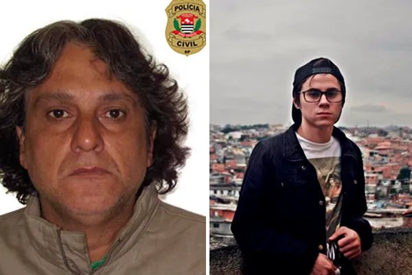 Paulo Cupertino (esq.), condenado pela morte do ator Rafael Miguel (dir.) e seus pais: 98 anos de prisão