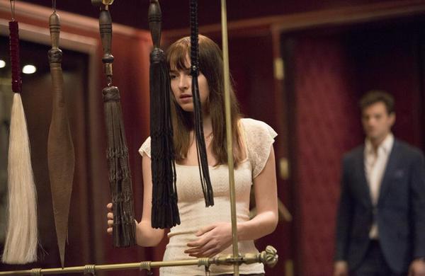 Dakota Johnson em 'Cinquenta Tons de Cinza'