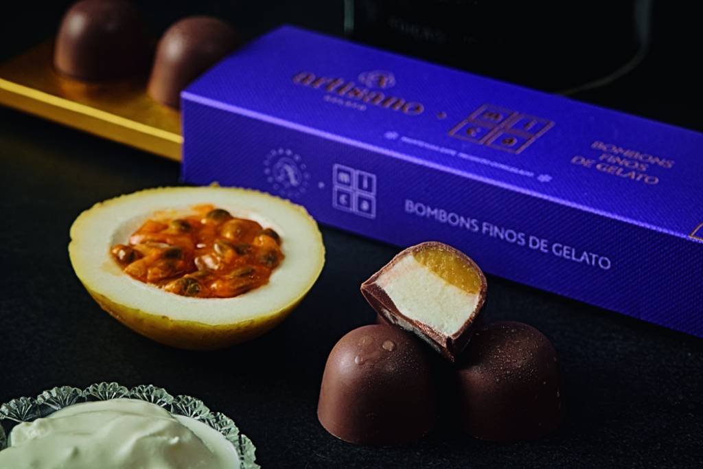 Artisano lança bombom recheado de sorvete em parceria com a Mica