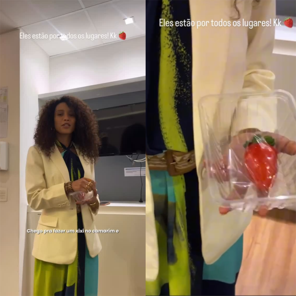 Taís Araújo foge de morango do amor; “Açúcar sobre açúcar”