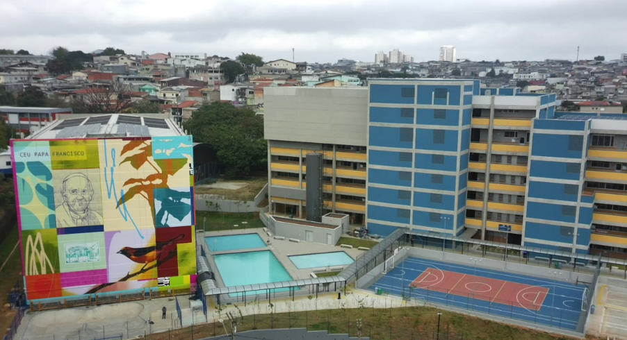 Papa Francisco é homenageado em CEU, na zona leste de SP