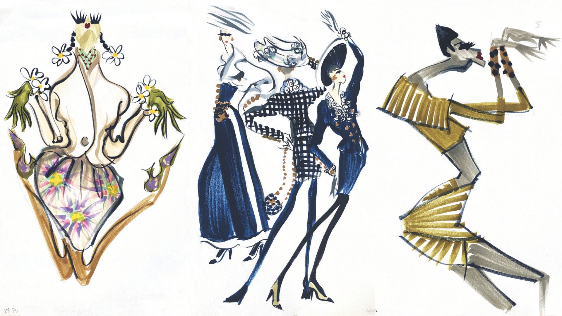 Croquis assinados por Conrado Segreto (1960-1992)