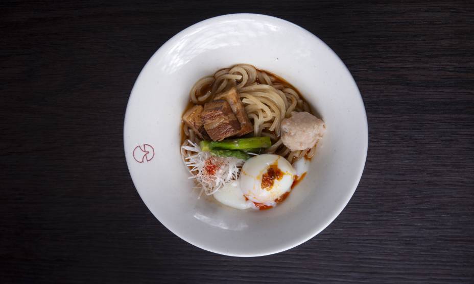 Jojo Ramen, de Pinheiros: ebi misso mazemen Jojo Ramen, de Pinheiros: ebi misso mazemen