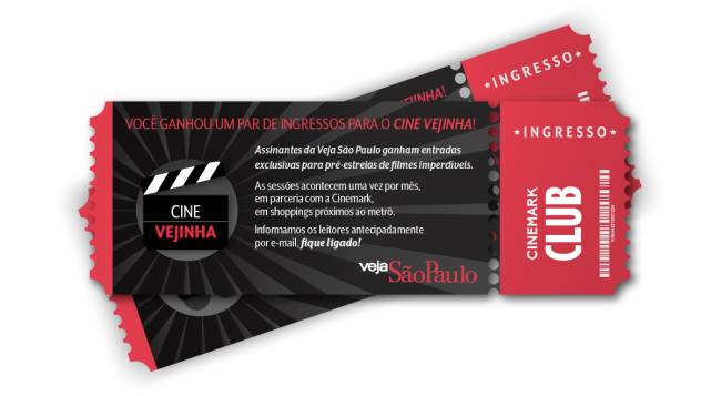 Assinantes da revista ganham um par de ingressos ao Cine Vejinha