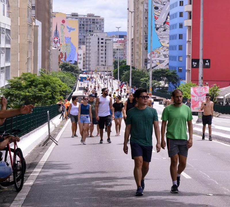 Minhocão ficará fechado para pedestres neste domingo (26) entre 7h e 14h