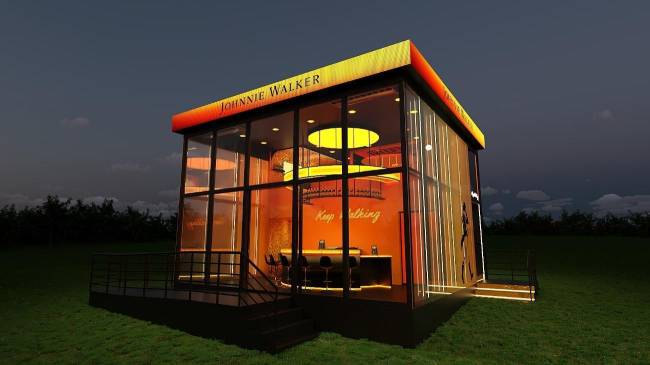 Estande da Johnnie Walker no The Town Estande da Johnnie Walker no The Town