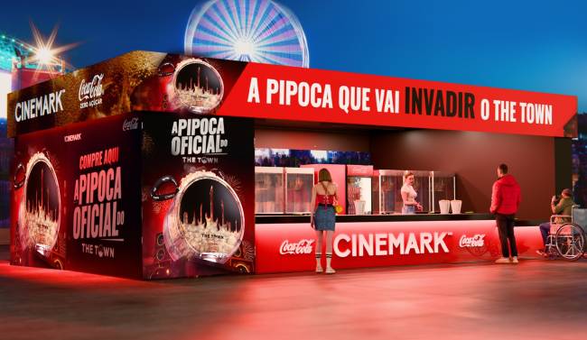 Estande da Cinemark no The Town Estande da Cinemark no The Town