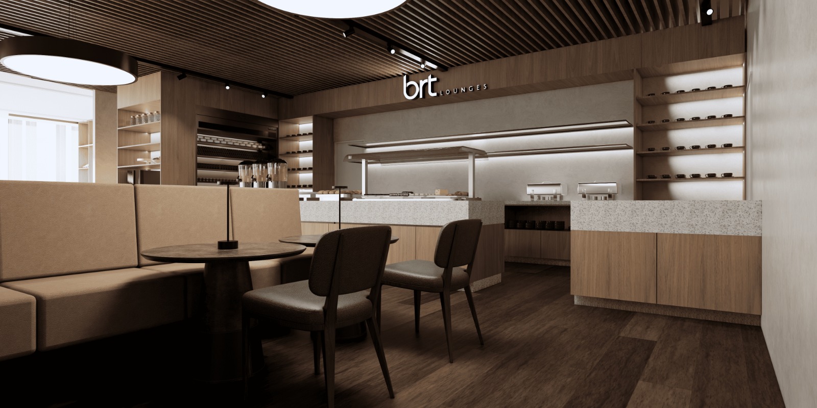 Espa&ccedil;o da BRT Lounges, previsto para dezembro no Terminal Tiet&ecirc;