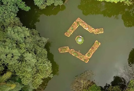 vista-aérea-das-Ilhas-Flutuantes