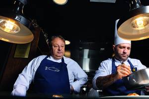 Jojo: Jacquin com o chef Ronaldo Villar Jojo: Jacquin com o chef Ronaldo Villar