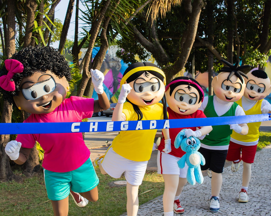 Turma da Mônica faz corrida divertida no Parque Villa-Lobos