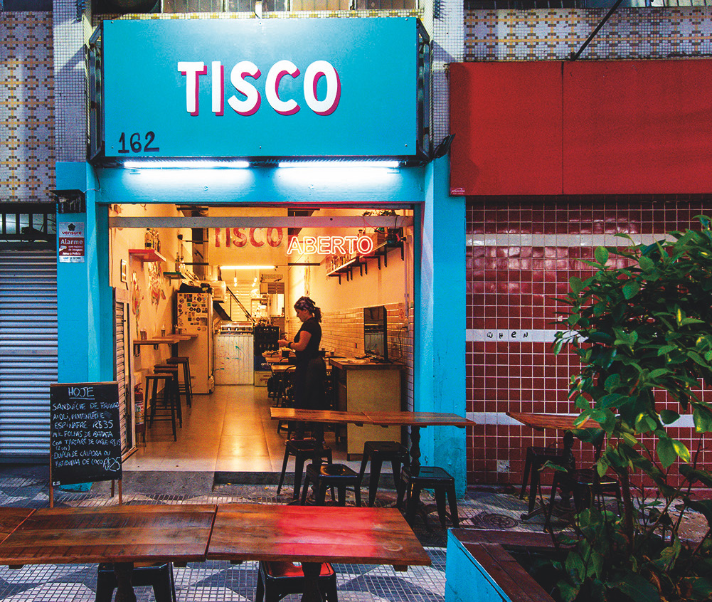 Tisco: a fachada da casa em Santa Cecília