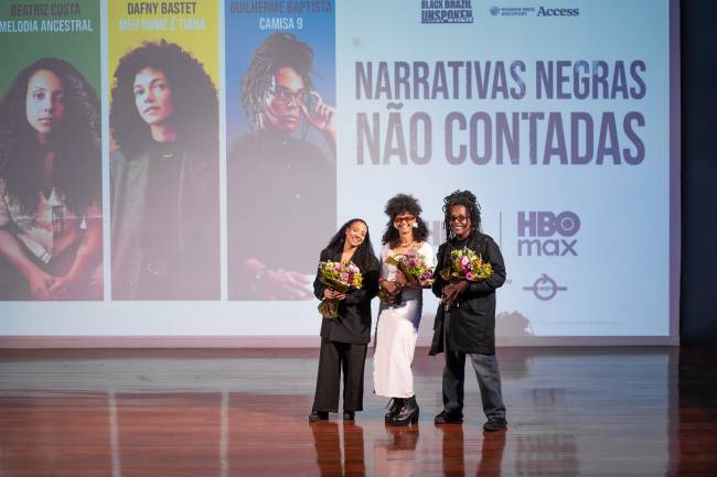 Beatriz, Dafny e Guilherme (da esquerda para direita)