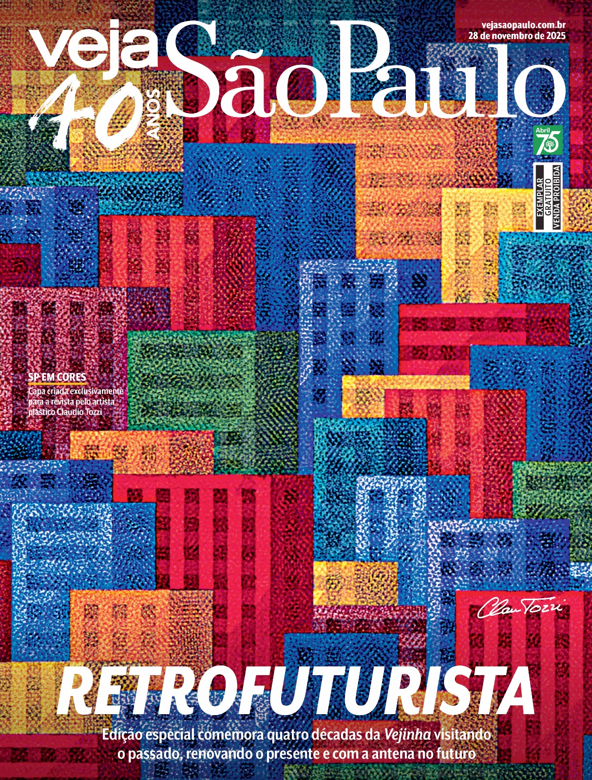 Veja SP 40 anos: artista cria capa e fala de sua relação com a cidade 