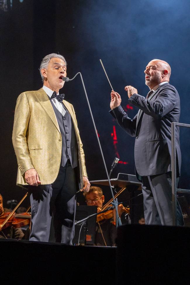 Andrea Bocelli e Carlo Bernini