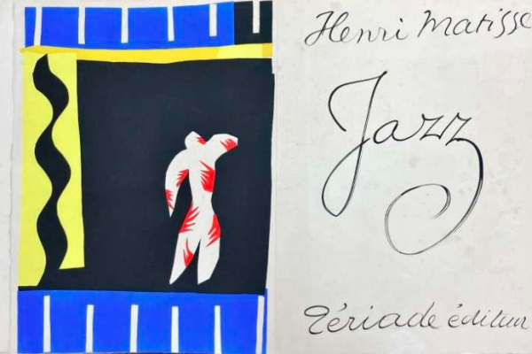 Parte do conjunto de gravuras da série "Jazz", de 1947, de Henri Matisse